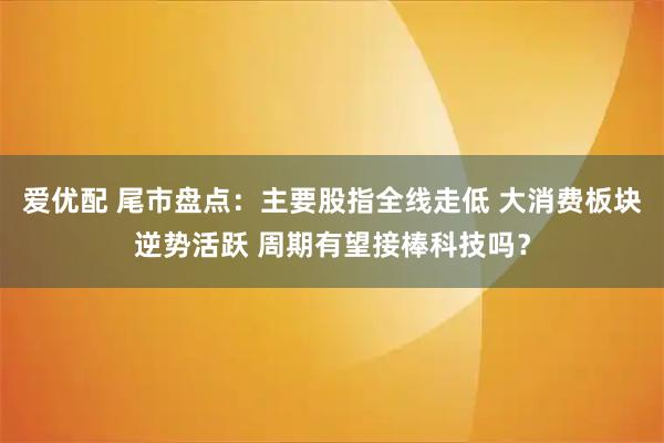 爱优配 尾市盘点：主要股指全线走低 大消费板块逆势活跃 周期有望接棒科技吗？