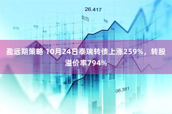 盈远期策略 10月24日泰瑞转债上涨259%，转股溢价率794%